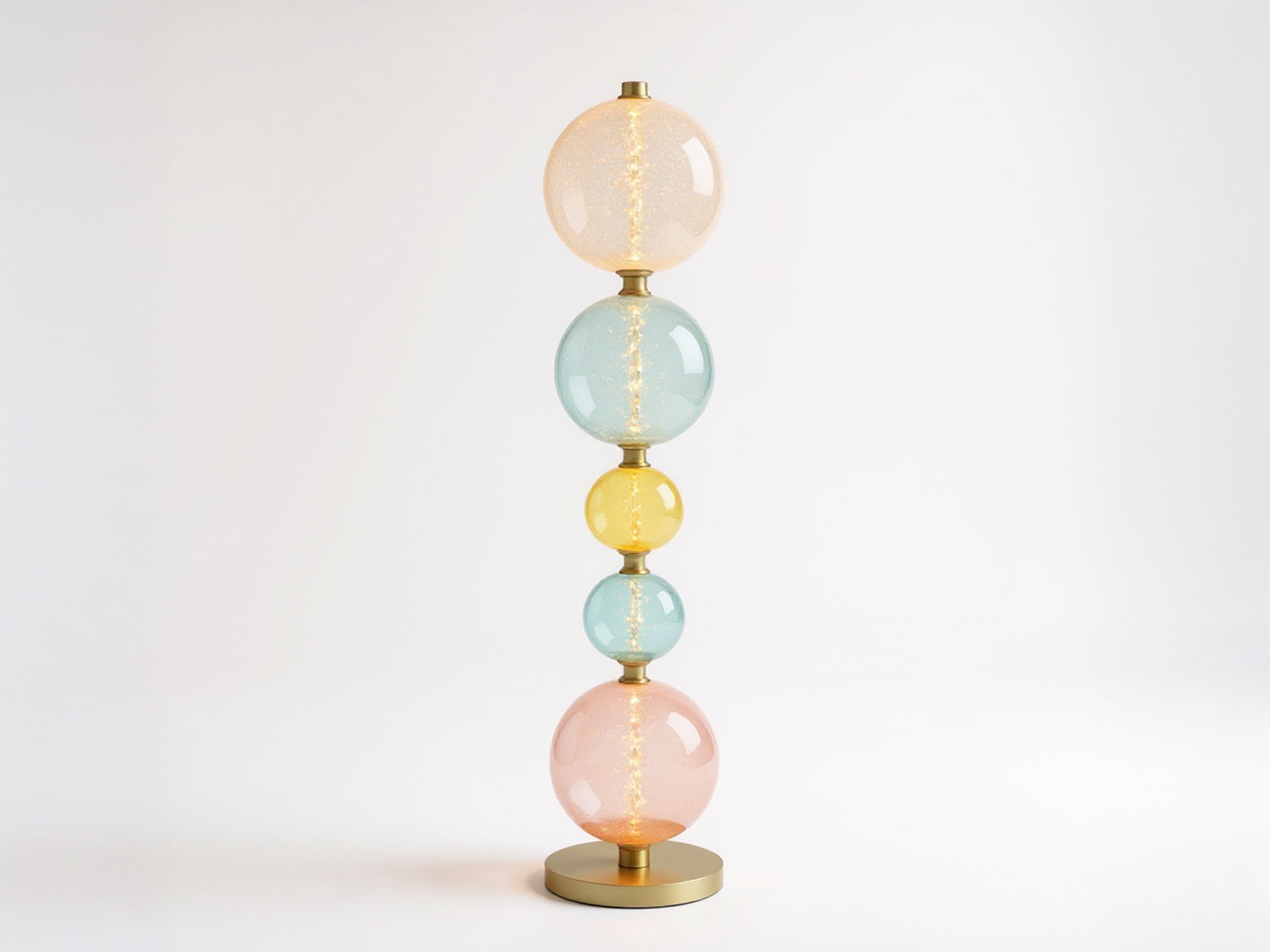 Glass Gobe Floor Lamp